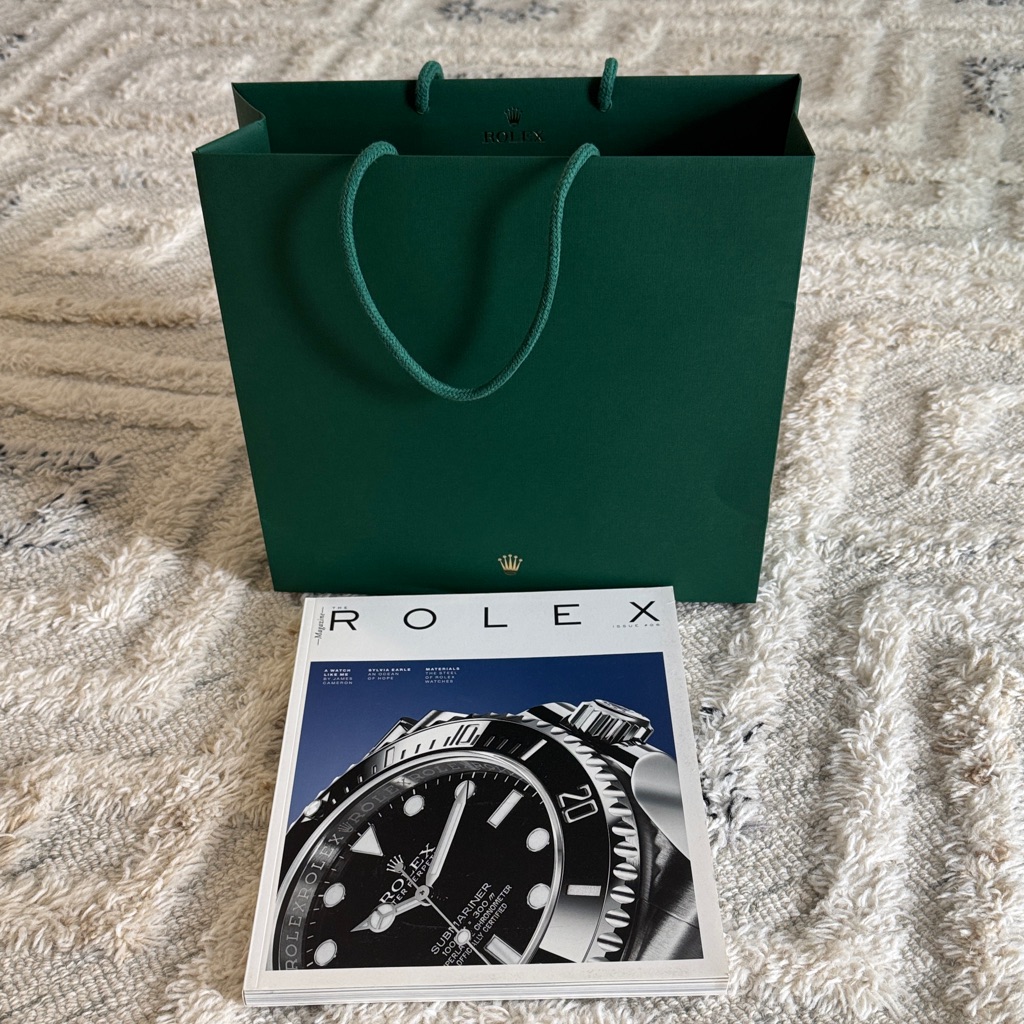 Rolex Dark Green Gift Bag And Magazine Rolex Dark Green Gift Bag And Magazine